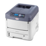 OKI Pro7411WT White Toner Printer Side Angle OKI Pro7411WT White Toner Printer Side Angle