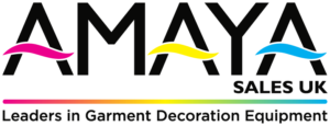 Amaya Sales UK Leaders in Garment Decoration Equipment Logo on transparent background Amaya Sales UK Leaders in Garment Decoration Equipment Logo on transparent background