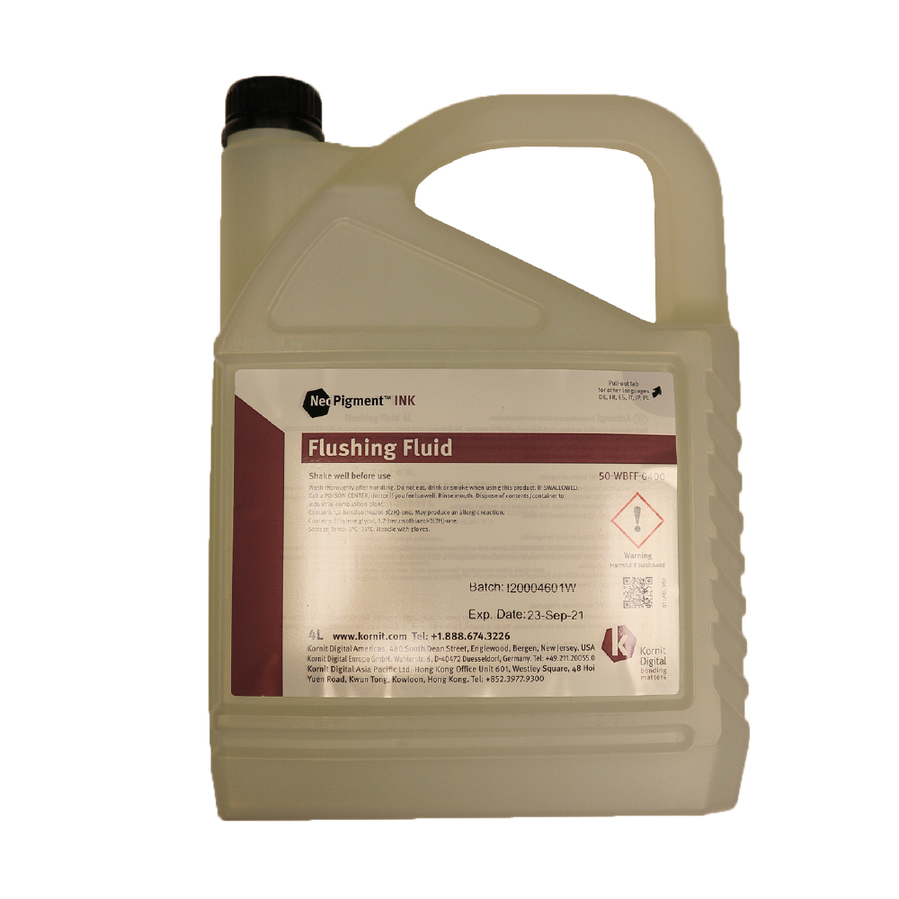 Kornit Flushing Fluid 4 L_50-WBFF-0400 Kornit Neopigment Flushing Fluid 4Lt