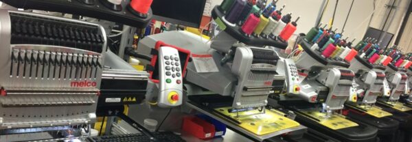 Melco EMT16X Multi-Head Embroidery Machines Melco EMT16X Multi-Head Embroidery Machines