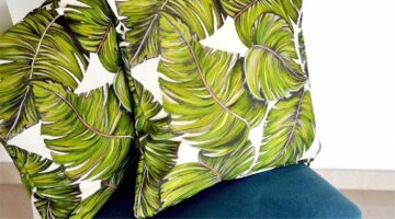 Palm Print Pillows for Kornikt Home Furnishing Applications Palm Print Pillows for Kornikt Home Furnishing Applications
