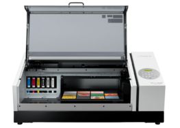 Roland VersaUV LEF2 Series UV Flat Bed Printer with lid open Roland VersaUV LEF2 Series UV Flat Bed Printer with lid open
