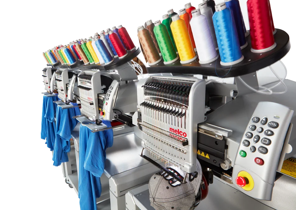 Melco EMT16X Embroidery Machines Melco EMT16X Embroidery Machines