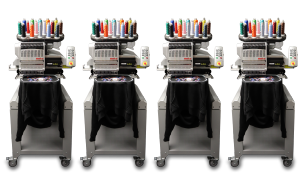 Melco EMT16X Four Head System Embroidery Machines Melco EMT16X Four Head System Embroidery Machines