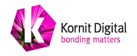 Kornit Digital Bonding Matters Logo in pink and black on transparent background Kornit Digital Bonding Matters Logo in pink and black on transparent background