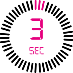 3 seconds infographic - black and pink 3 seconds infographic - black and pink