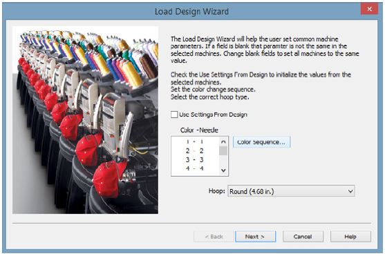Melco Loading Design Wizard Screen Melco Loading Design Wizard Screen
