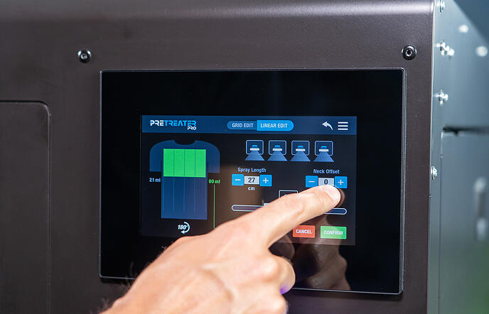 Polyprint Pretreater Pro How to select spray area Polyprint Pretreater Pro How to select spray area