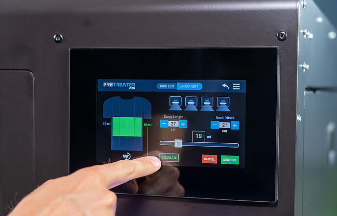 Polyprint Pretreater Pro How to select spray area Polyprint Pretreater Pro How to select spray area