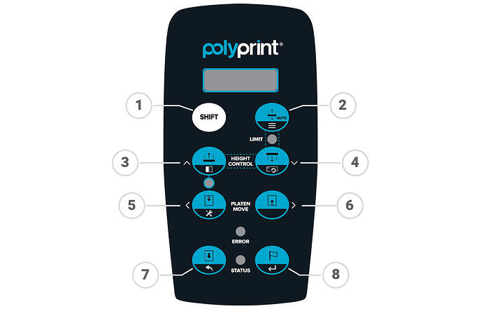 Texjet Echo 2 Panel Control Explanation Texjet Echo 2 Panel Control Explanation