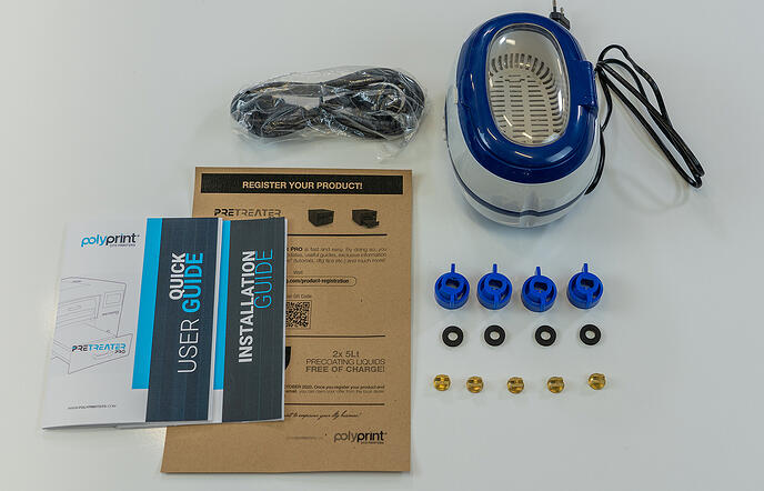 Texjet Pretreater Pro Unboxing and Installation Parts Texjet Pretreater Pro Unboxing and Installation Parts
