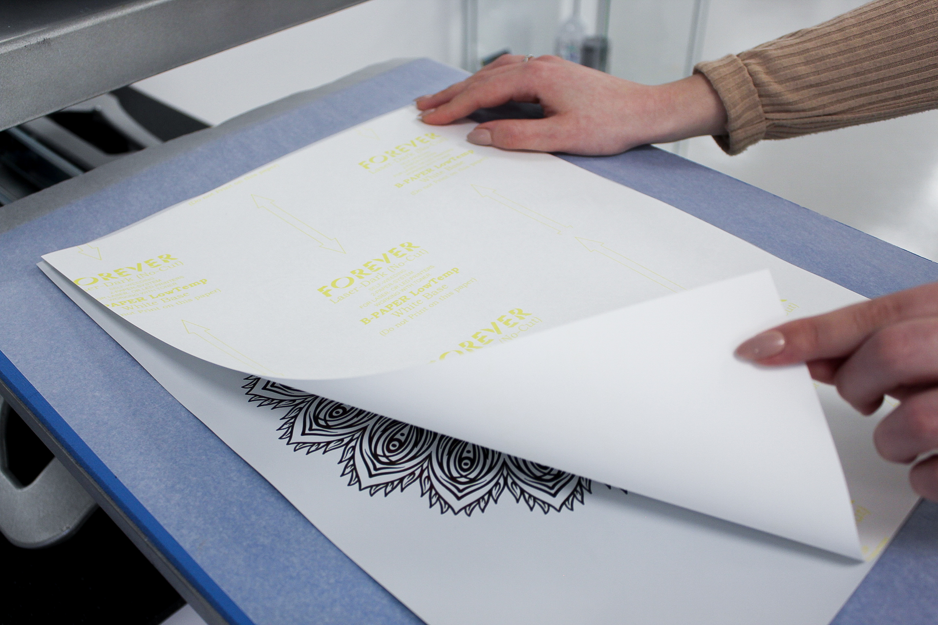 Mixing it up article -Step 2 - heat press Flex and B paper Mixing it up article -Step 2 - heat press Flex and B paper
