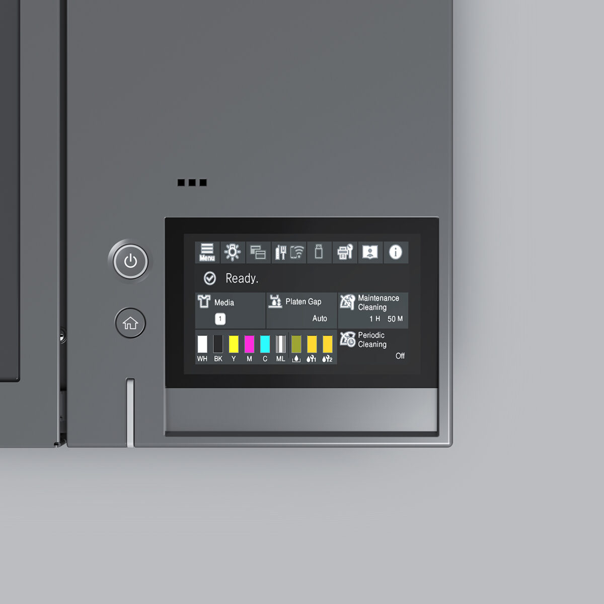 Epson SC-F1000 control panel