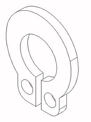 RING, RETAINING, GROOVELESS, - 32053-04