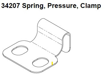 SPRING, PRESSURE, CLAMP - 34207 SPRING, PRESSURE, CLAMP - 34207