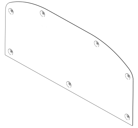COVER, REAR LOWER ARM, EMT16 - 34351