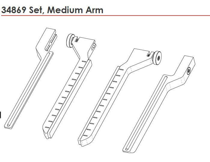 Melco Fast Clamp Medium Arm Set - 34869